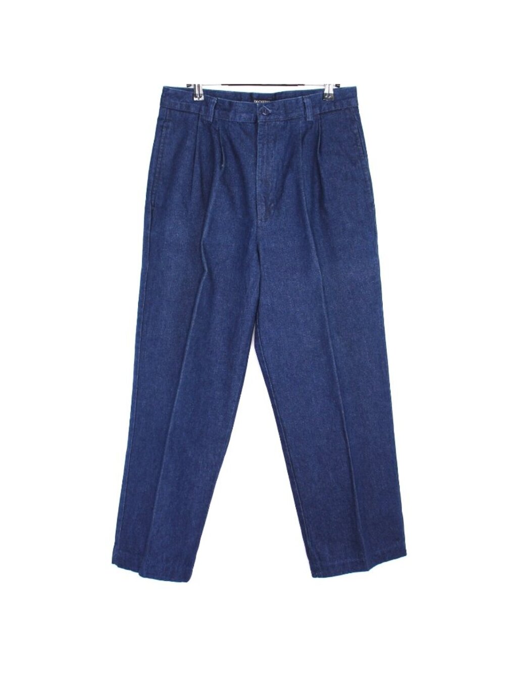 Vintage Dockers Mens 32 x 26 Paper Tag Pleated Denim Pants O985